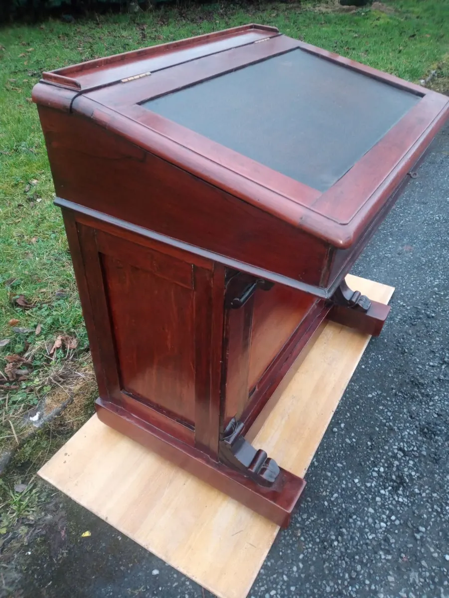 Victorian Mahogany Davenport Bureau - Image 2