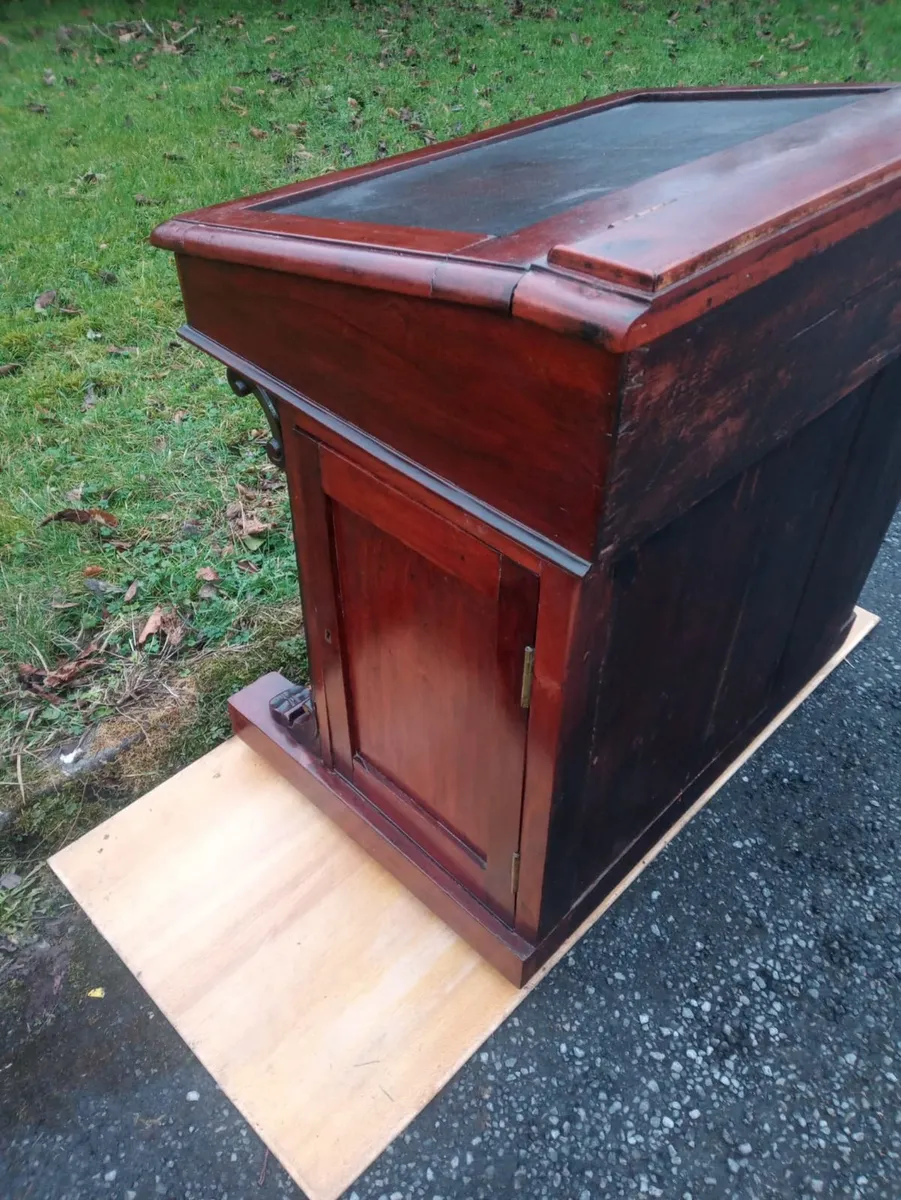 Victorian Mahogany Davenport Bureau - Image 3