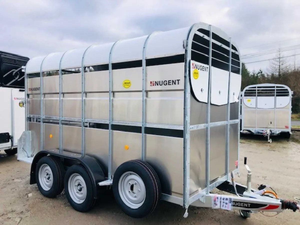 Nugent Cattle Trailer Horse Trailer 12x6x7 - Image 1