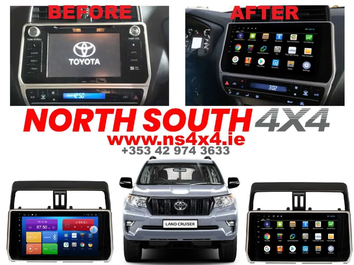 TOUCH SCREEN RADIO /SAT NAV FOR LAND CRUSIER 2018+ - Image 1