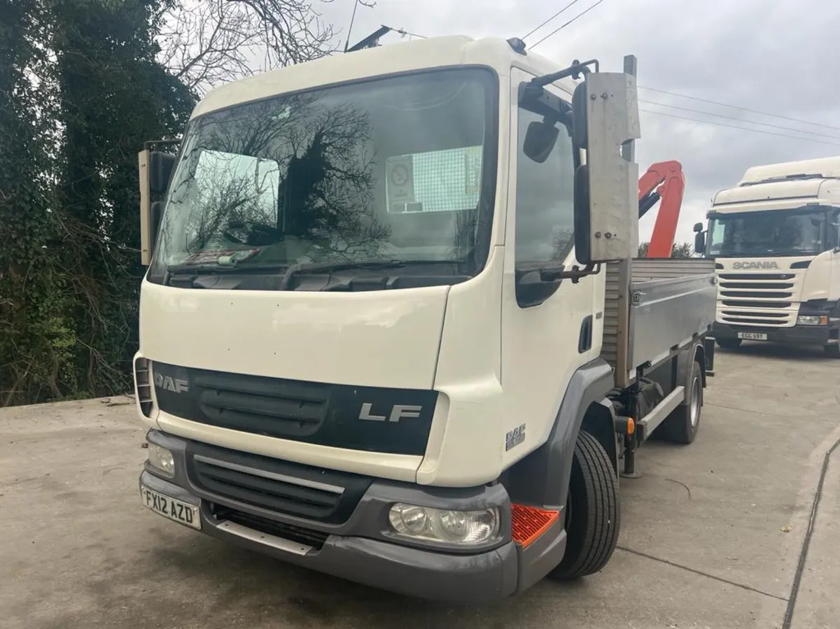 2012 DAF 35/160 Dropside with Crane - Image 2