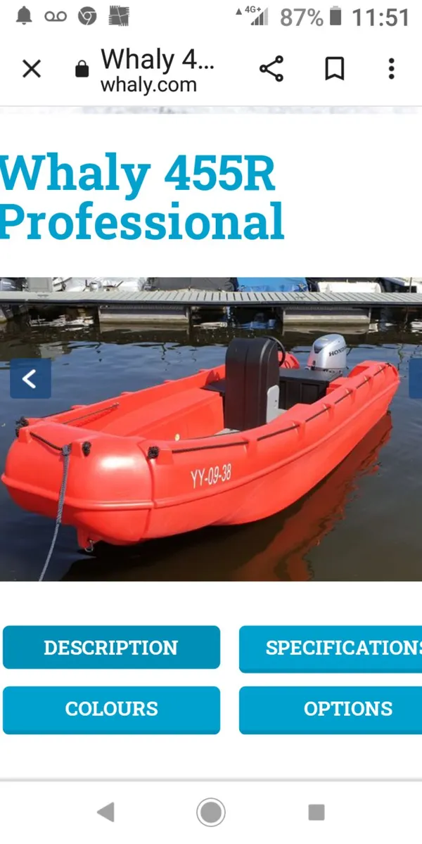 Whaly 455R Professional (Reduced) Boat Only - Image 1