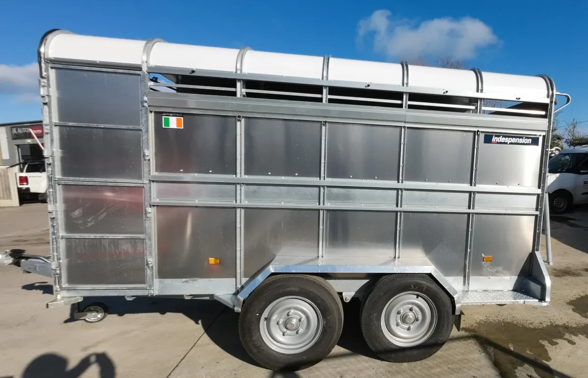 NEW 12X6 INDESPENSION LIVESTOCK TRAILER - Image 1