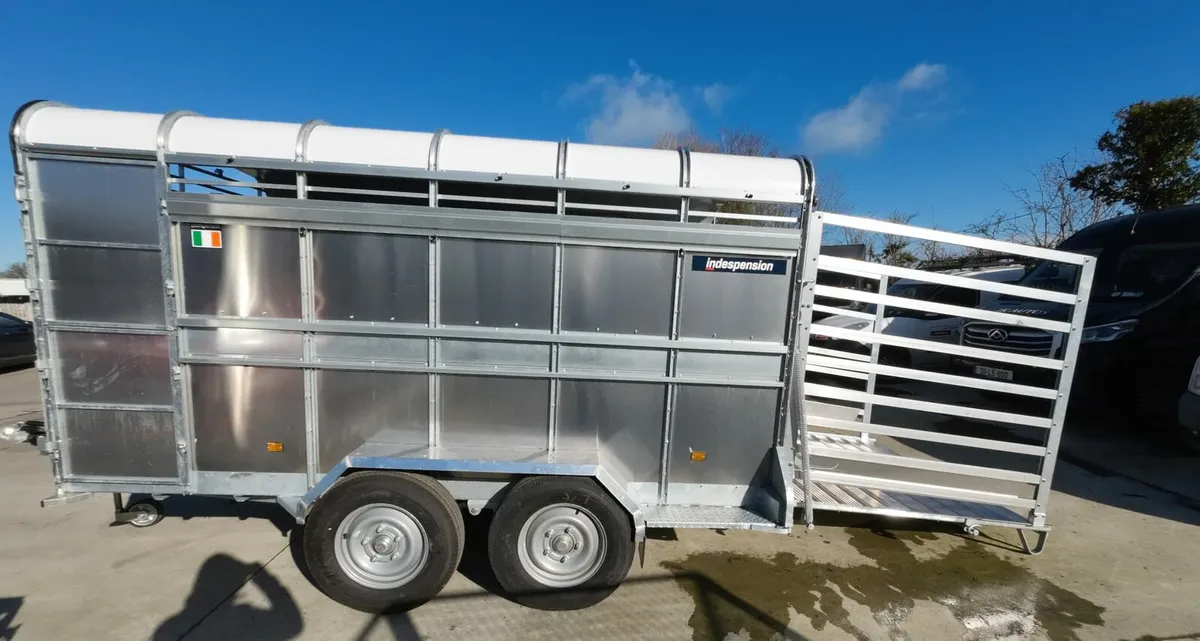 NEW 12X6 INDESPENSION LIVESTOCK TRAILER - Image 3