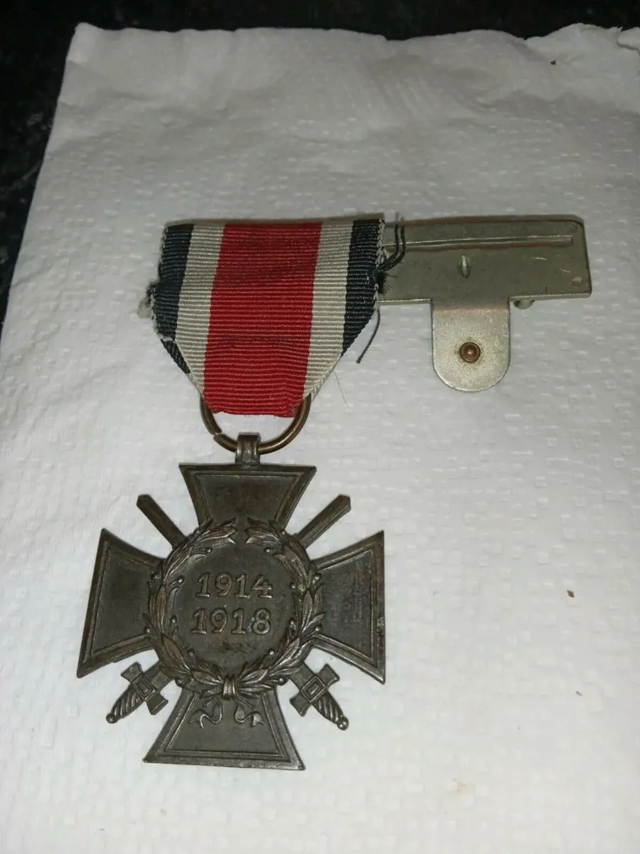 Original Hindenburg Iron Cross with original ribbo - Image 1