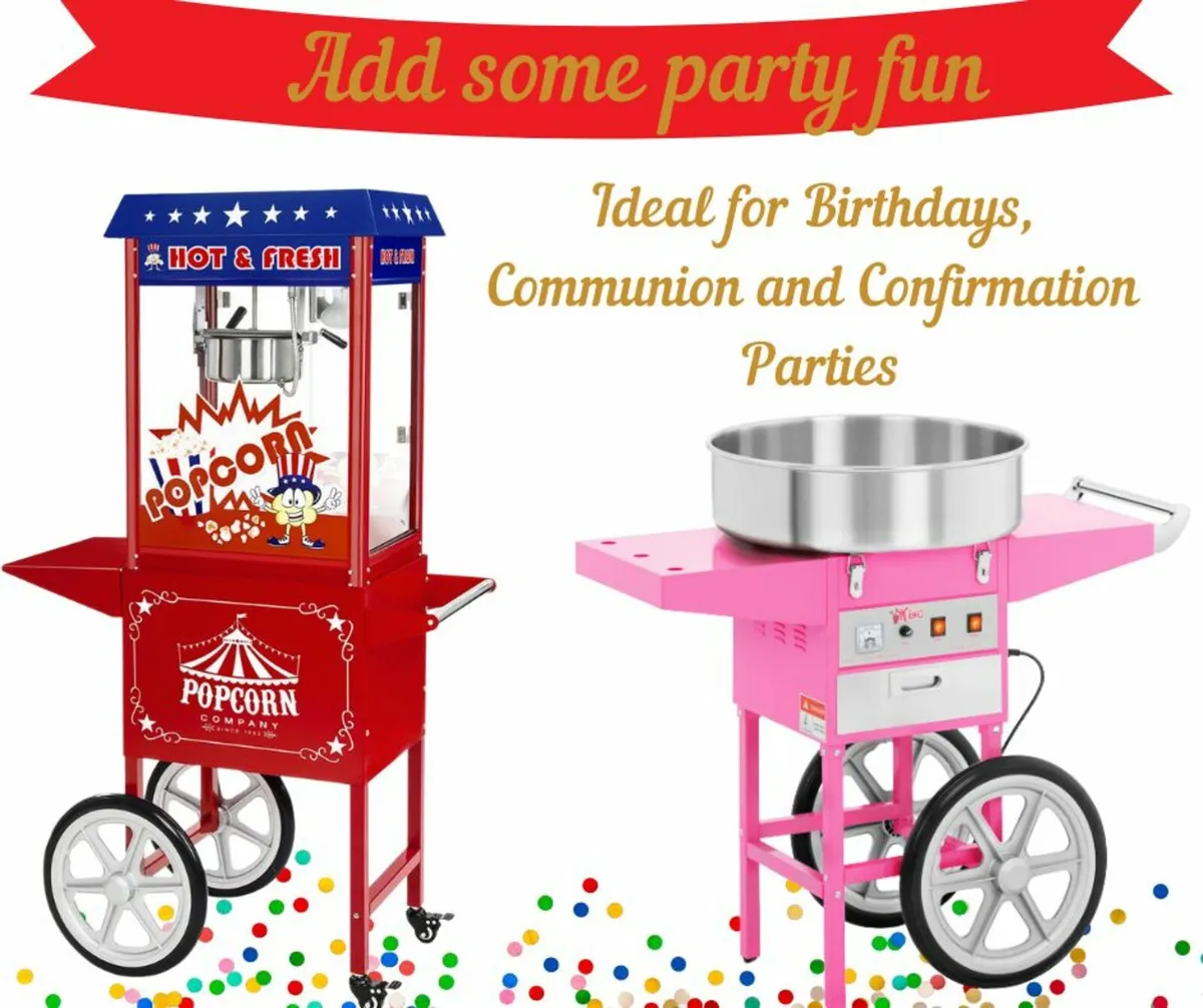 Popcorn & Candy Floss Carts for Hire - Image 4