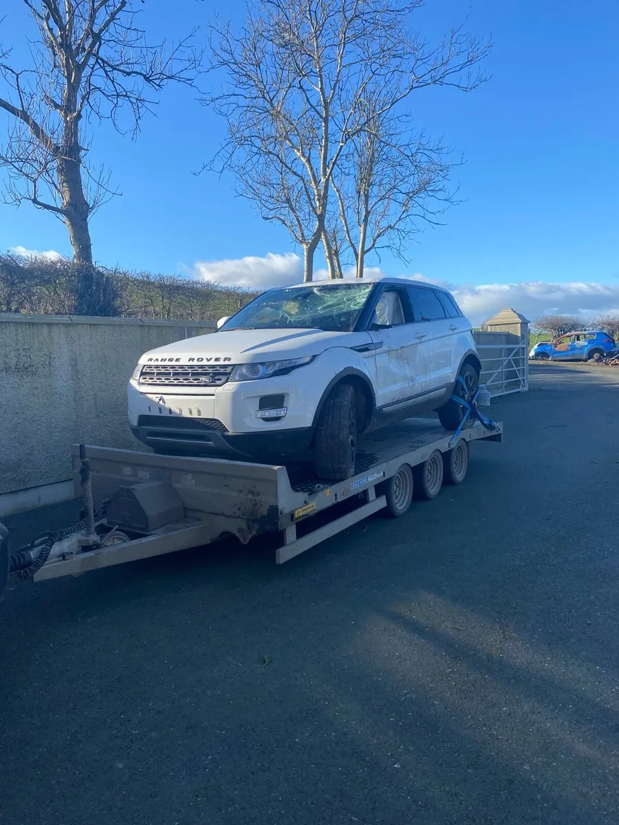 For breaking Range Rover evoque