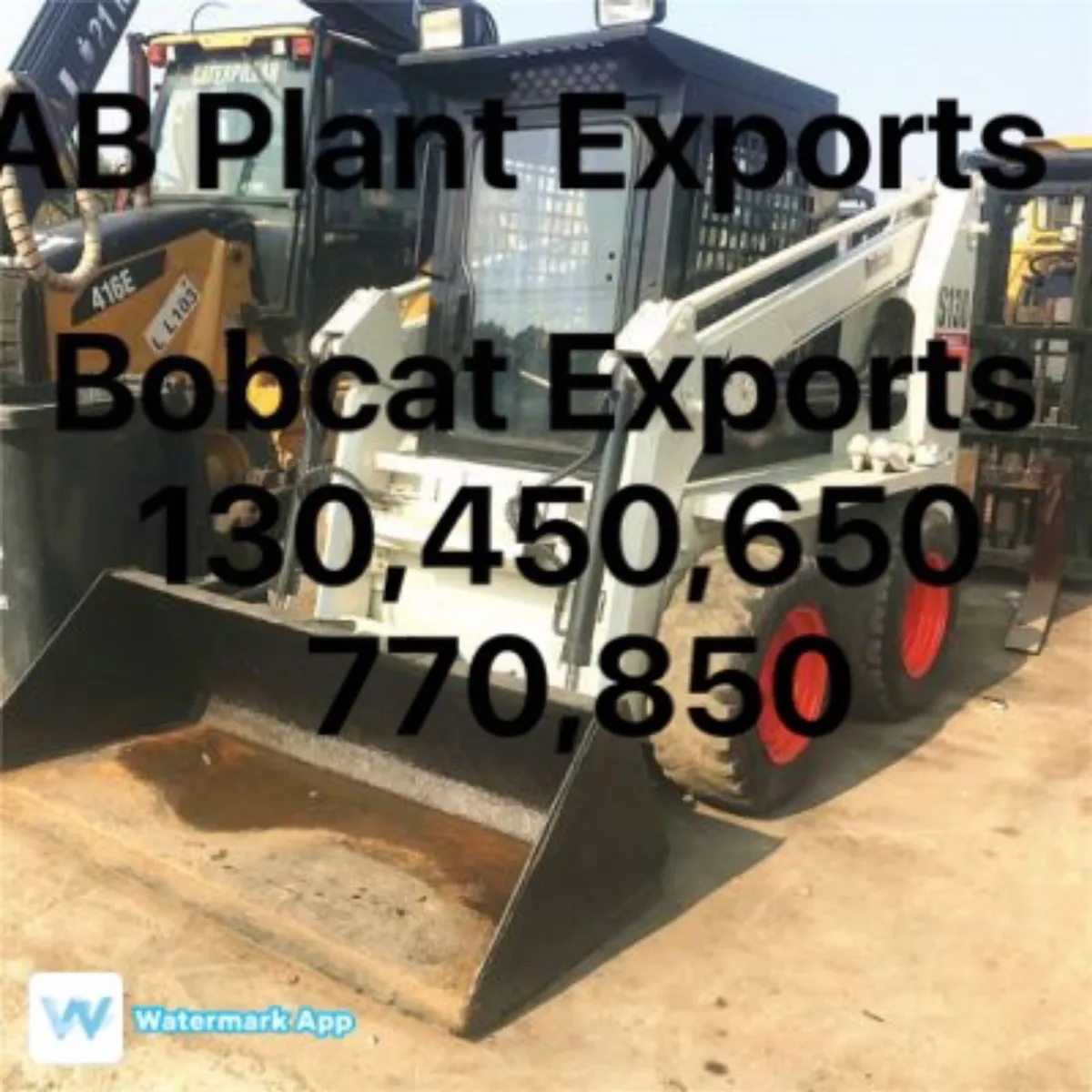 Bobcat 130 450 650 770 850 exports