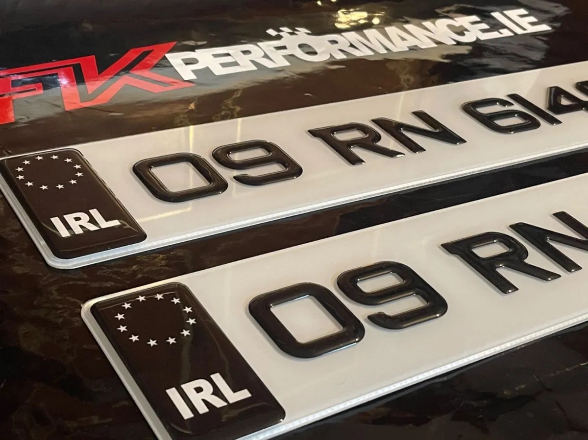 Ultimate gel number plates only €49 pair