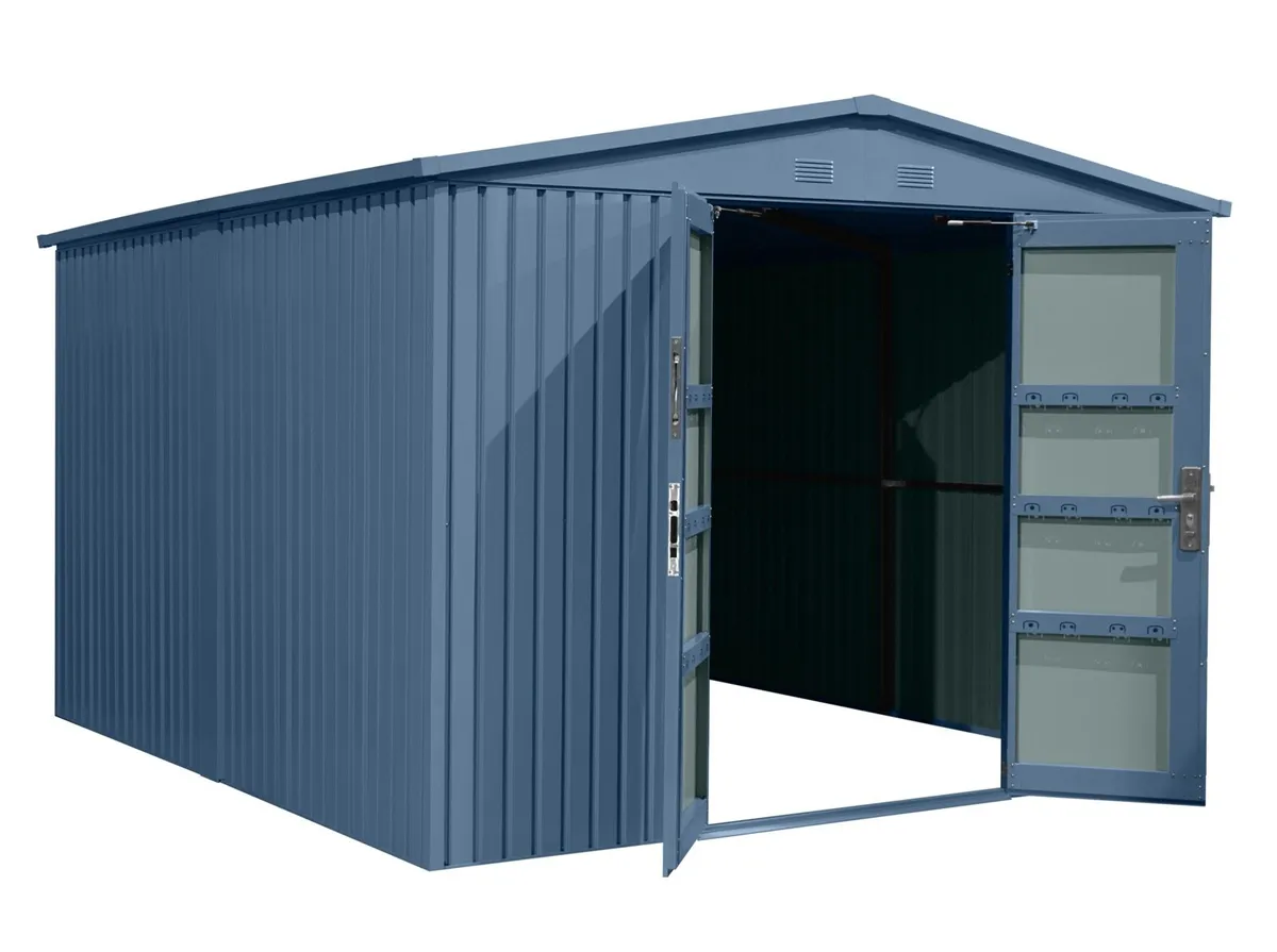 10x12 Tall Steel Shed - Image 1