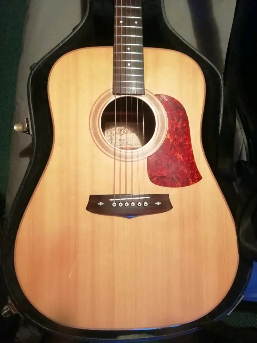 Vintage Japanese Aria Dreadnought w Gator Hardcase for sale in