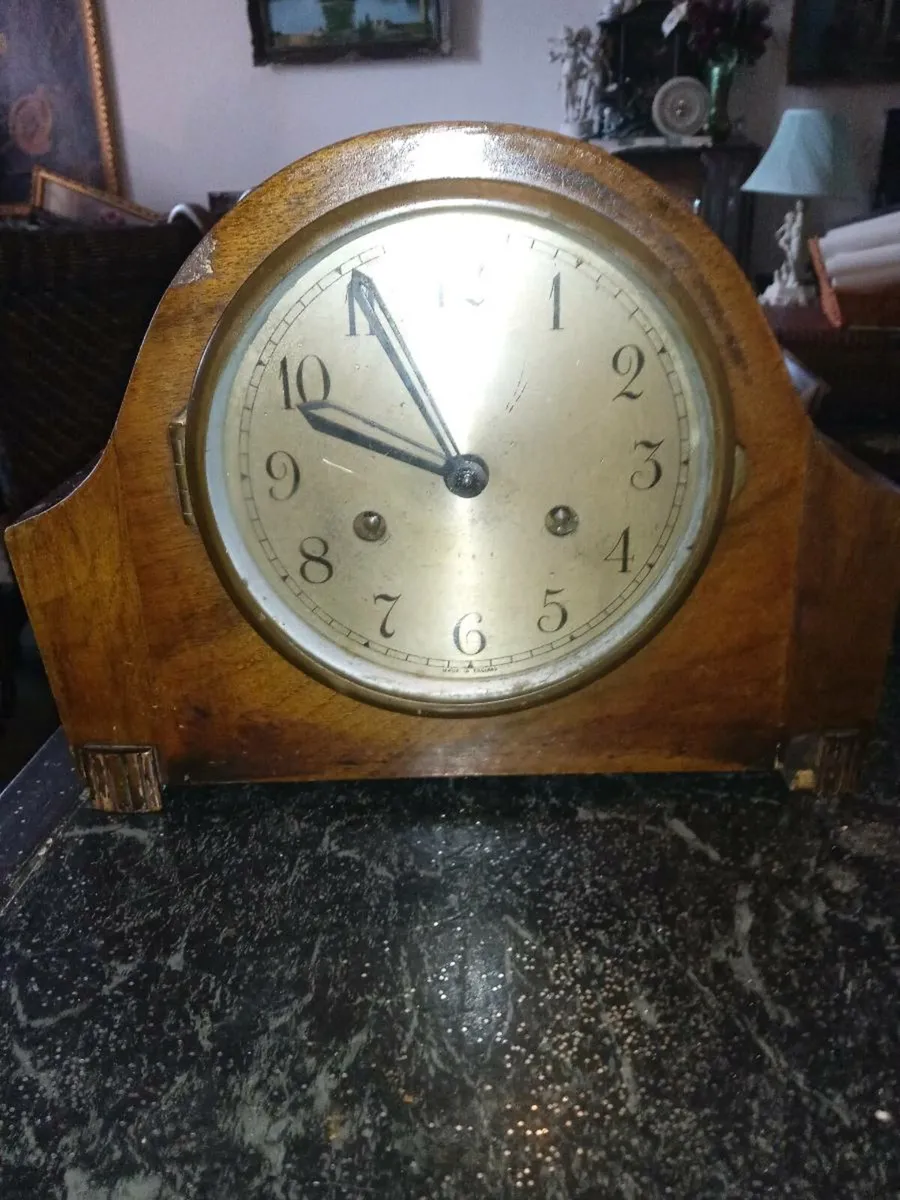 Antique English mantel clock - Image 1