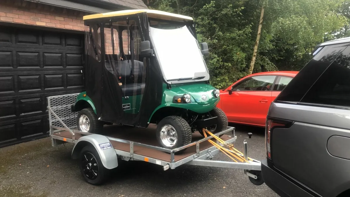 8x4ft tiltbed mini transporter trailer golf buggy - Image 1