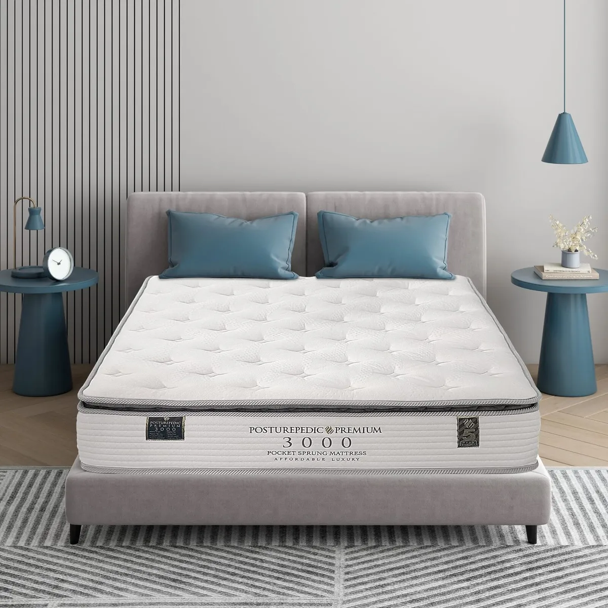 New 3000 pillow top pocket sprung mattress