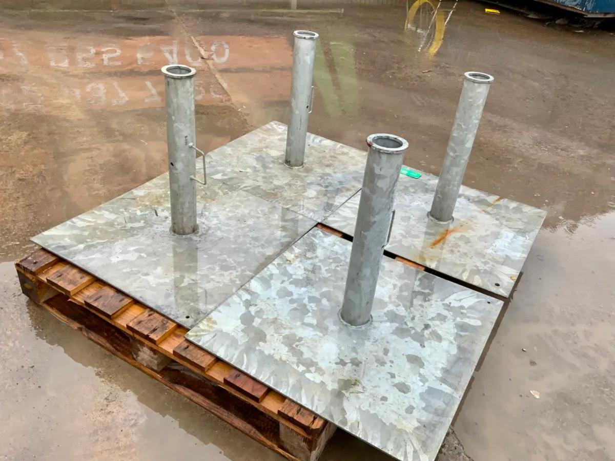 GALVANISED WEIGHTED POST BASE PLATES. - Image 2