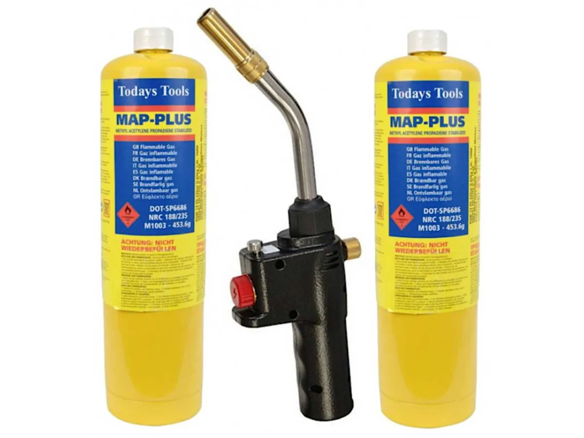 Quick Pro Auto Power Torch + 2 Gas - Image 1