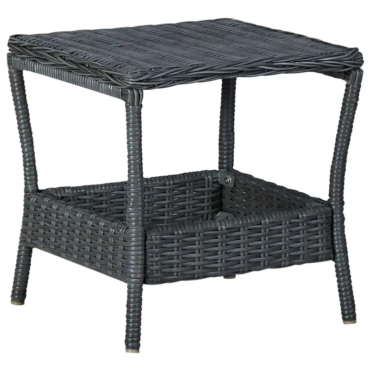 vidaXL Garden Table Dark Grey 45x45x46.5 cm