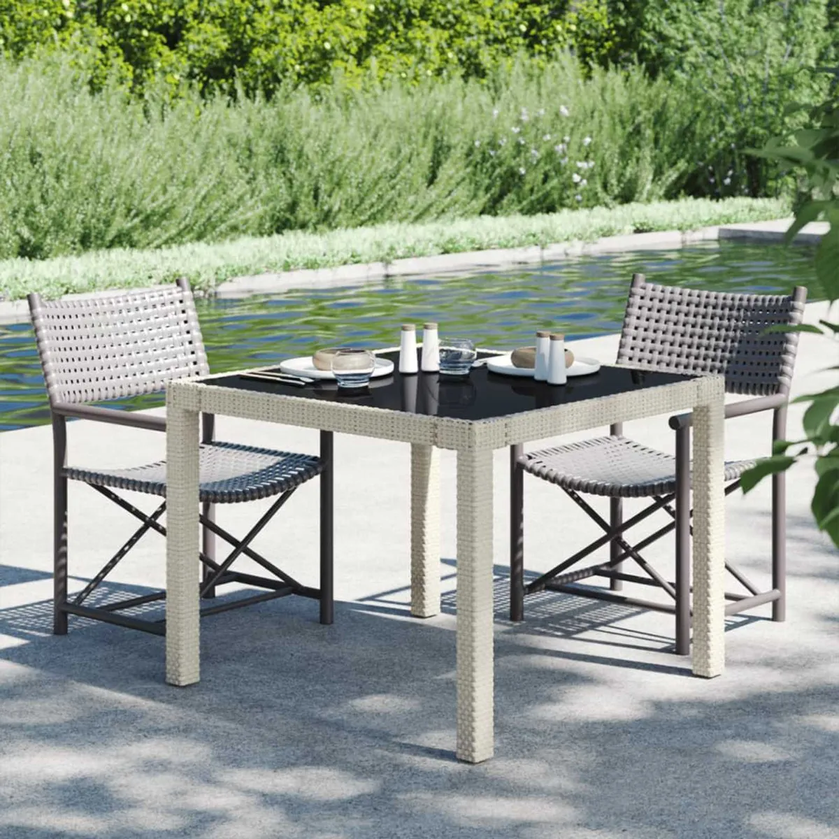 vidaXL Garden Table 90x90x75 cm