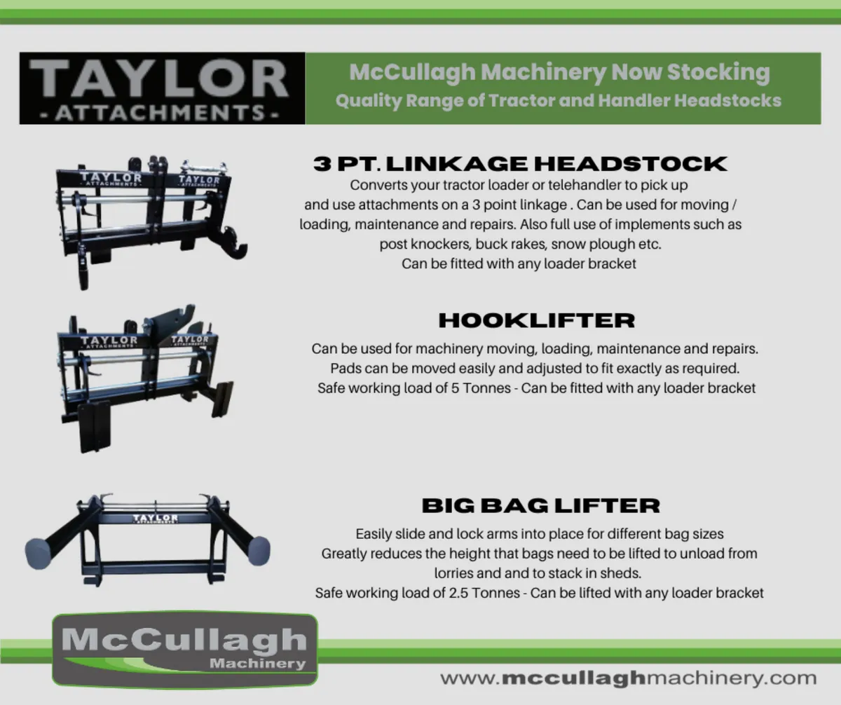 Now Stocking Taylor Attachments