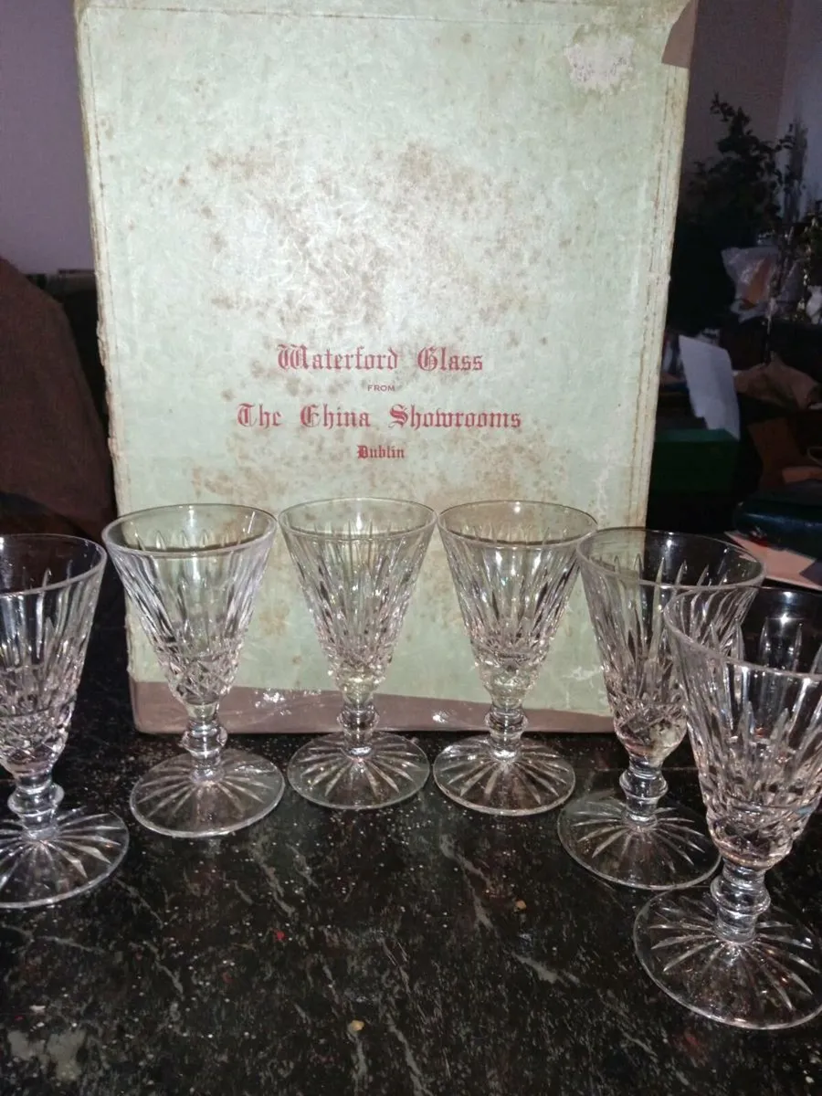 6 Waterford crystal in original box Tramore - Image 1