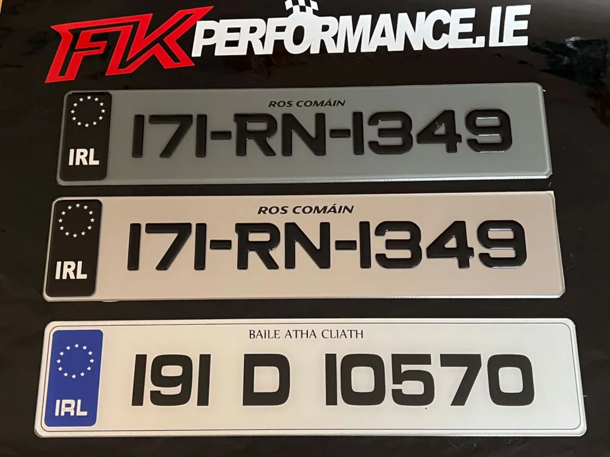 Ultimate gel number plates €49 pair inc delivery