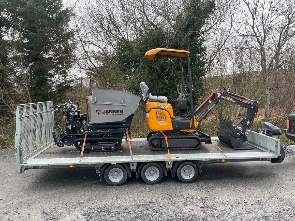 Micro digger Tracked dumper packages. 7.5% APR. - Image 2