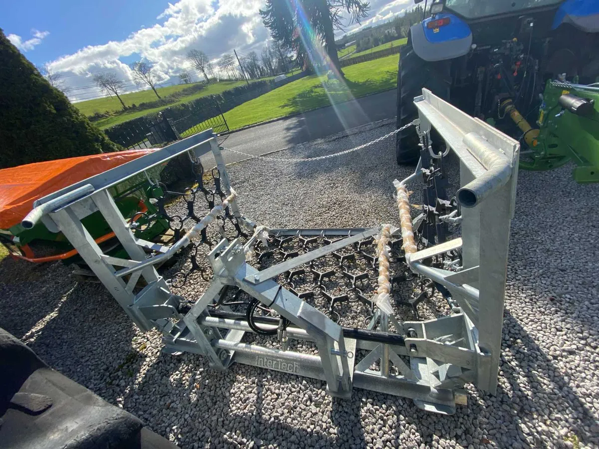 InterTech Grass Harrow Hydraulic 4Metre - Image 2