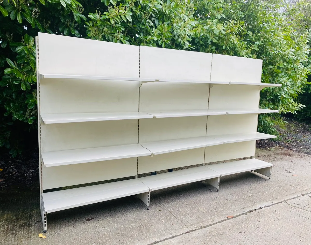 SHOP SHELVING - SINGLE AND DOUBLE SIDE BAYS! - Image 1