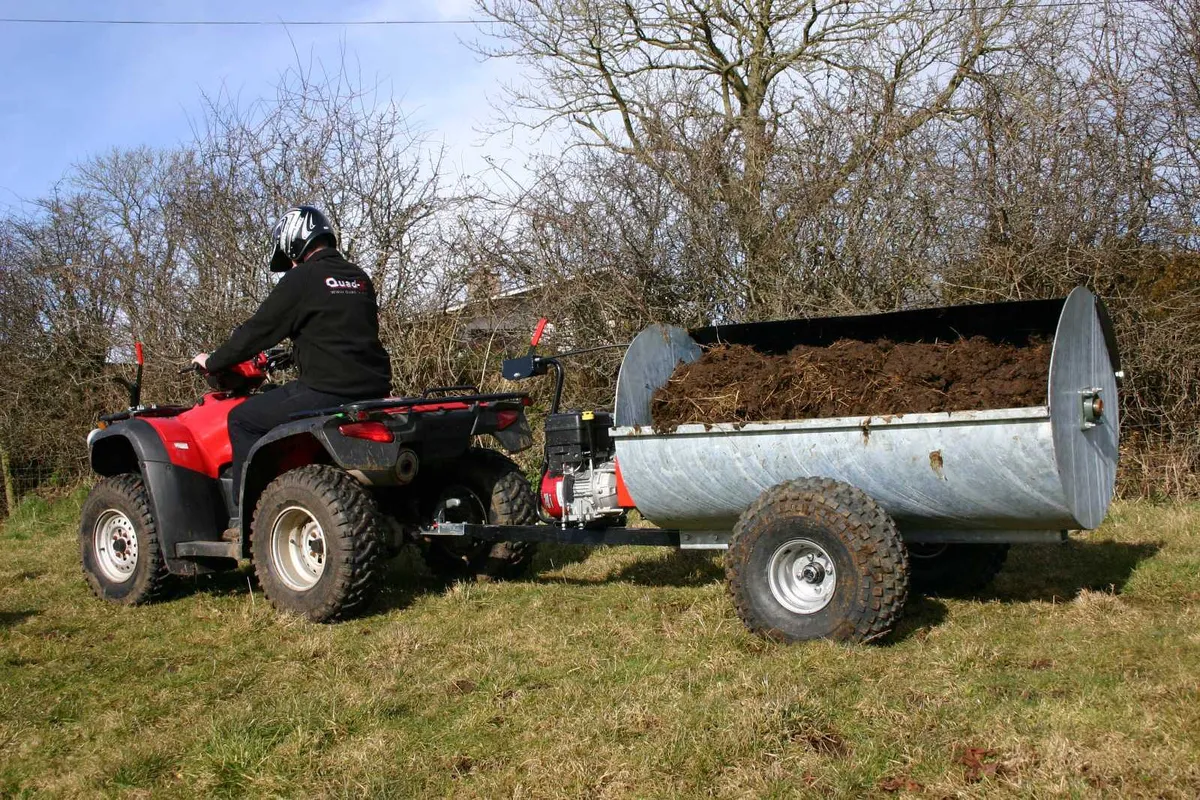 ATV muck spreader; Quad dung spreader - Image 1