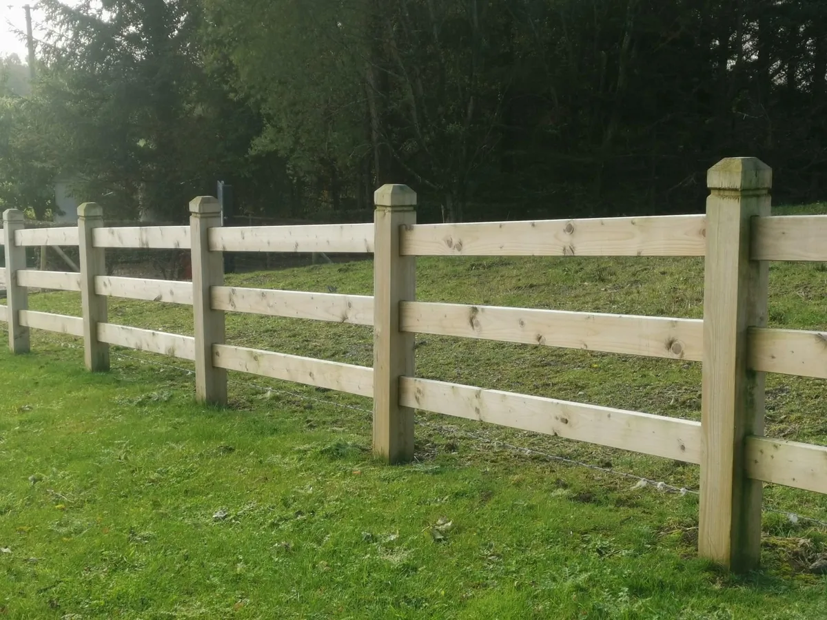 Domestic fencing. All types. Posts and rail - Image 3