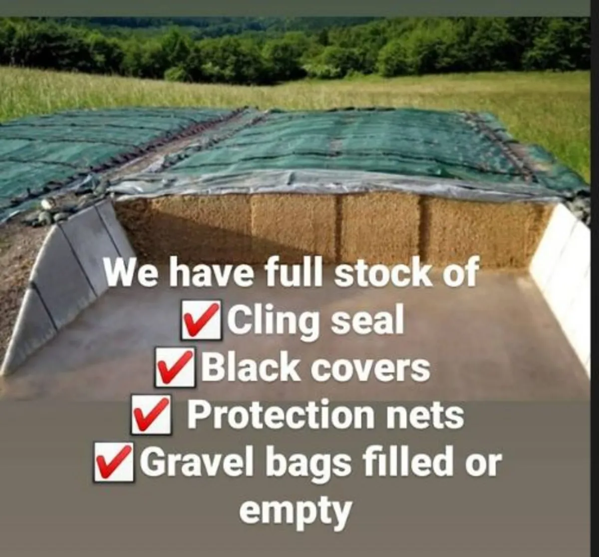 Silo Covers, Cling Seal, Protection Nets, Gravel B