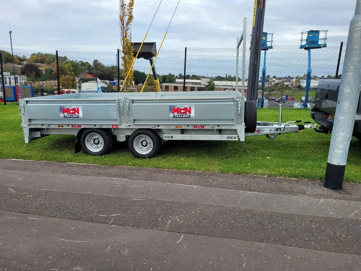McN 12x6'7 builders dropside 3.5ton trailer leds