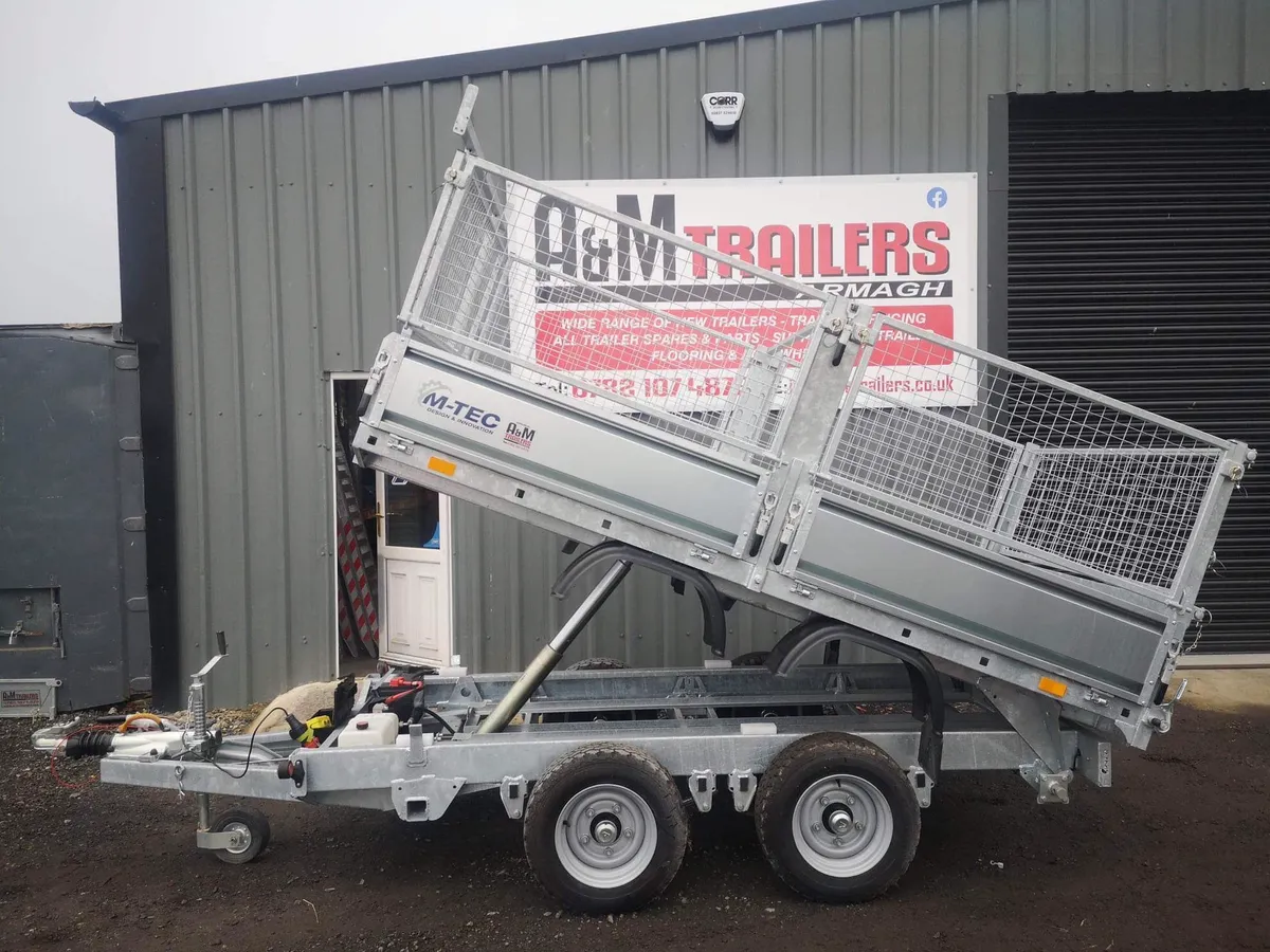 Tipper trailer M-tec 8x5 10x5 tipping - Image 1