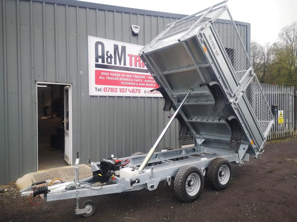 Tipper trailer M-tec 8x5 10x5 tipping - Image 4