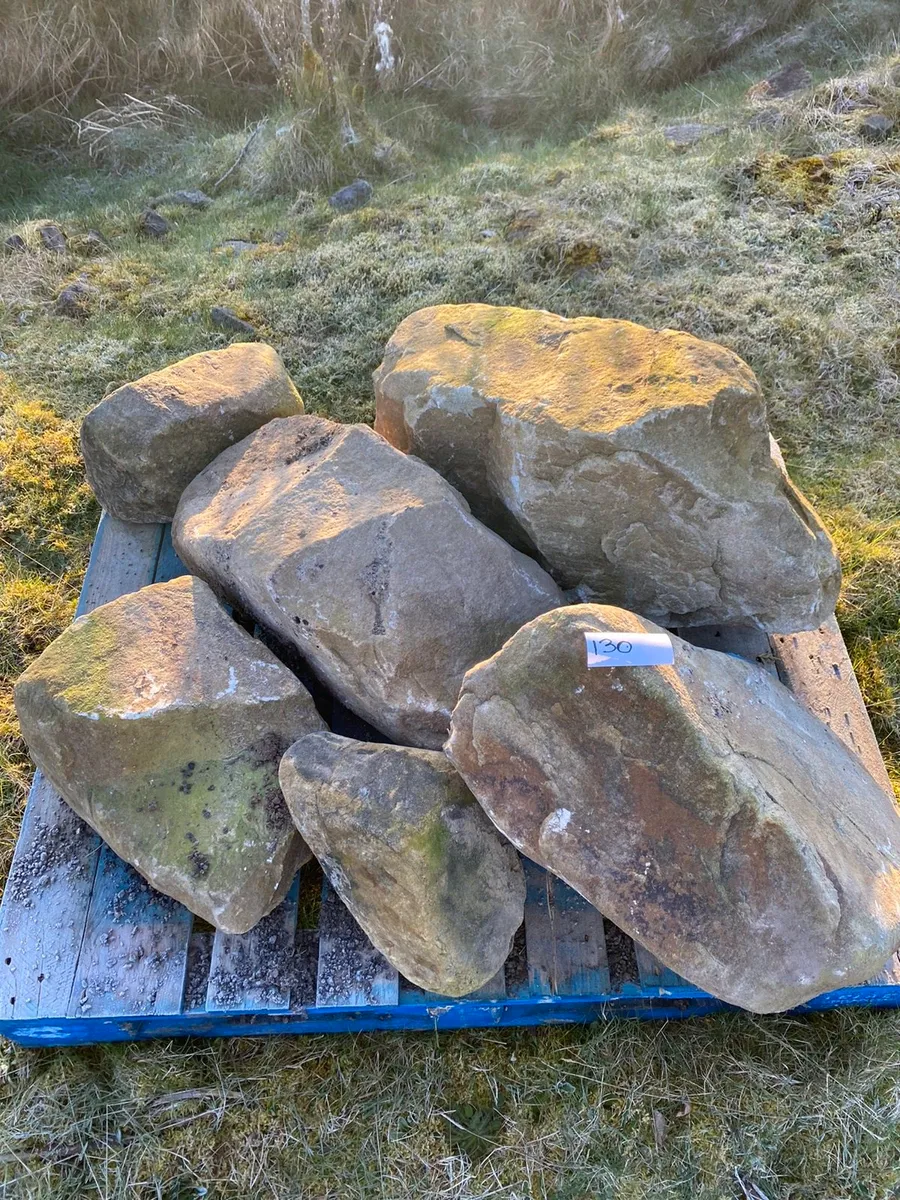 6 Donegal Cream Sandstone Boulders (130ref) - Image 1