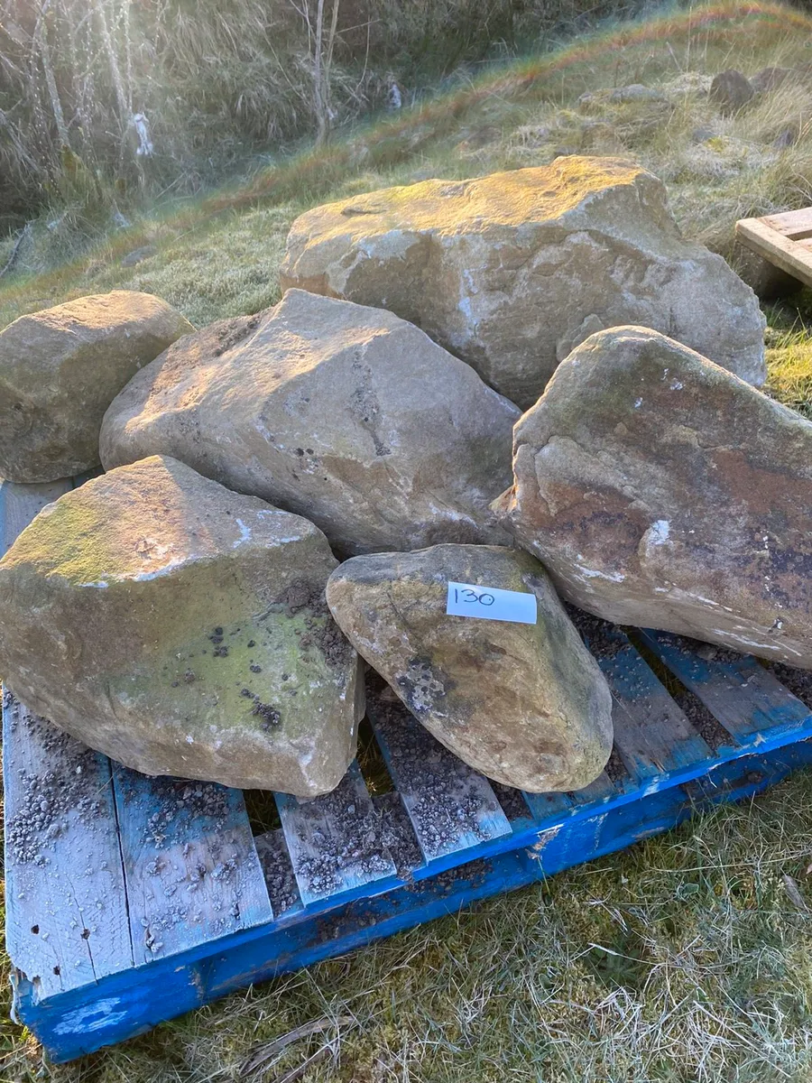 6 Donegal Cream Sandstone Boulders (130ref) - Image 2