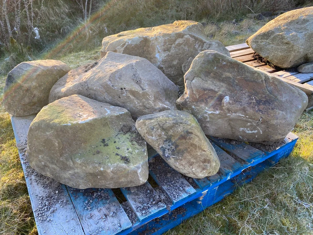 6 Donegal Cream Sandstone Boulders (130ref) - Image 4