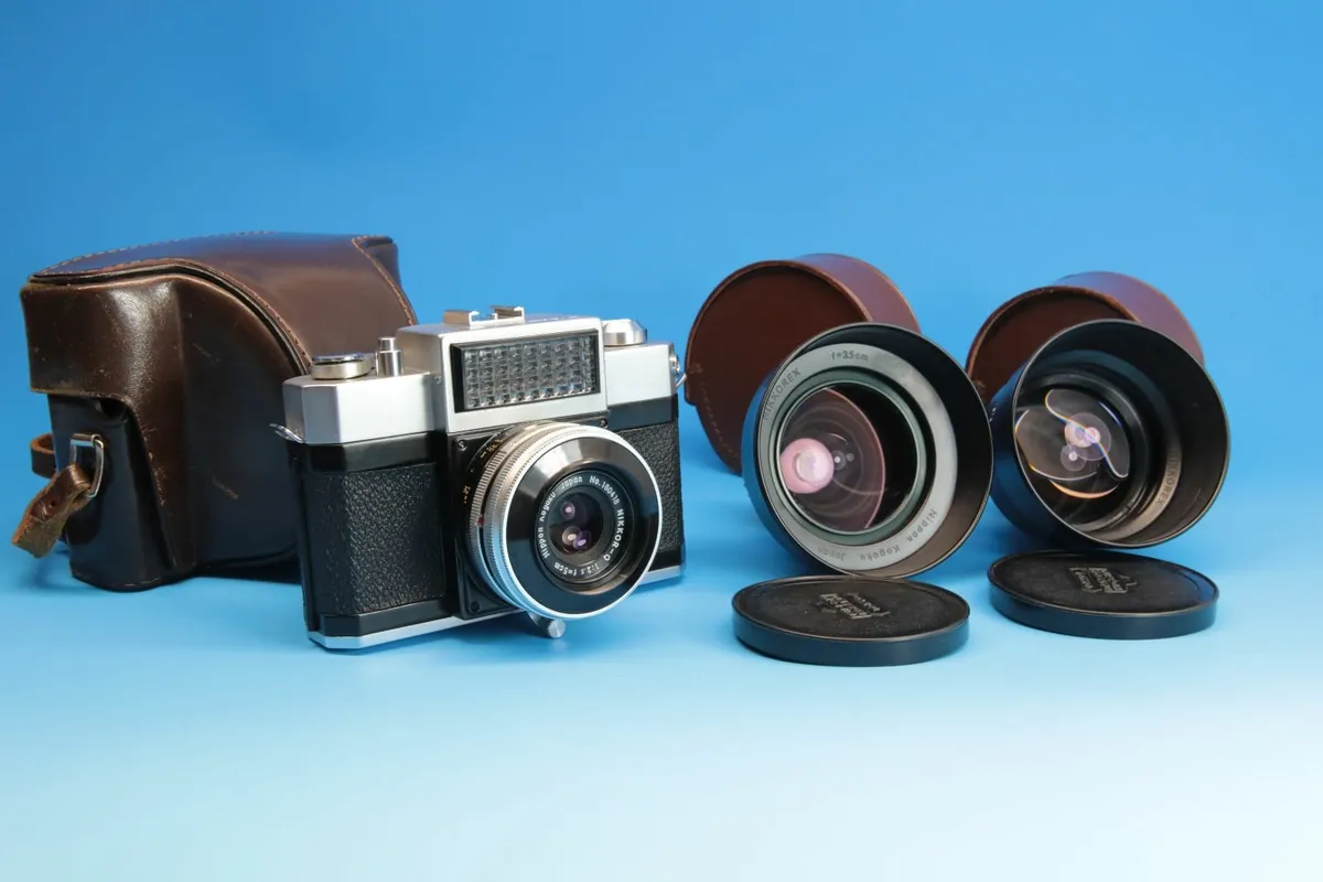 Nikon Nikkorex 35mm Film Camera Rare full kit