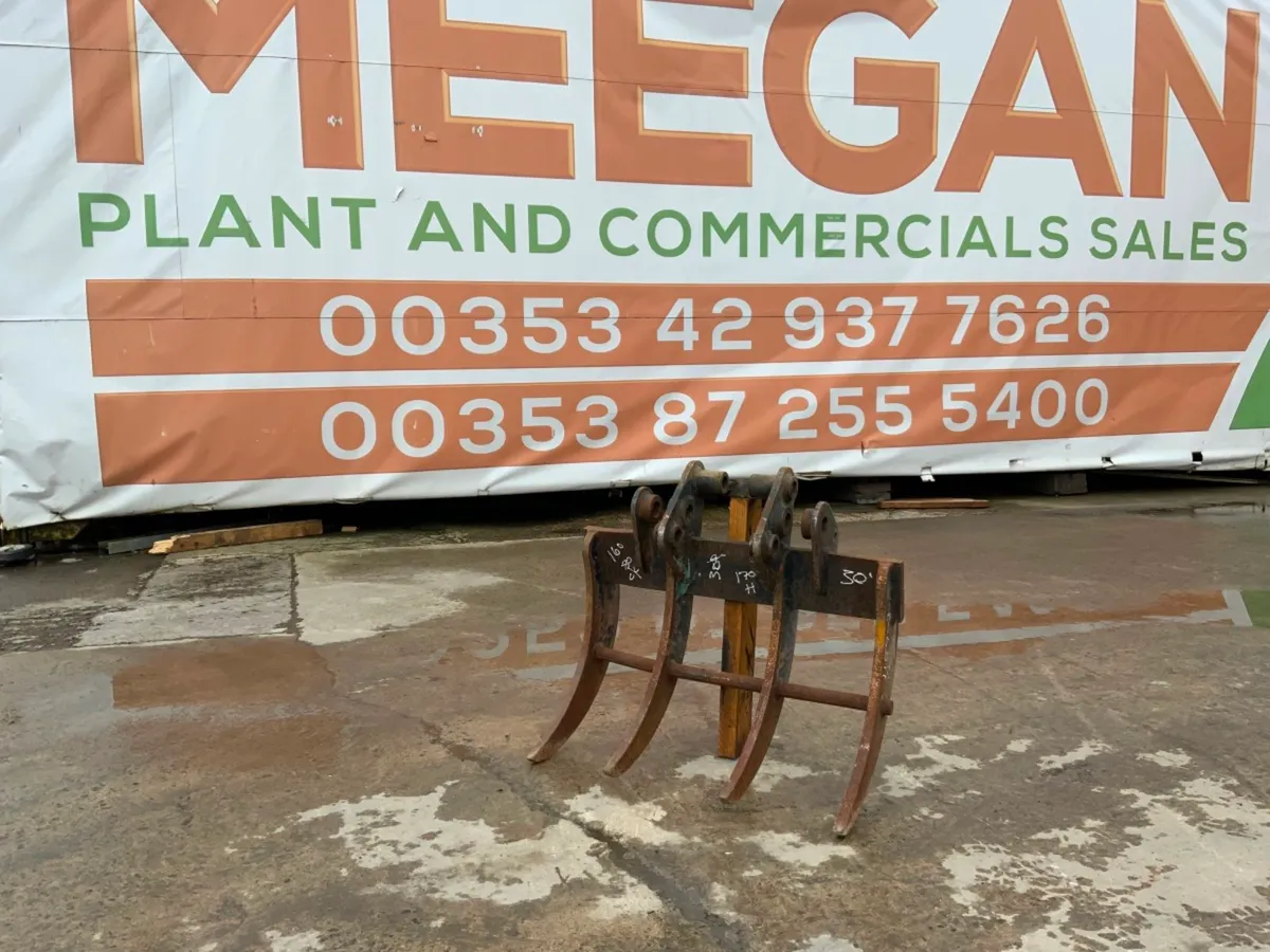 30" STONE RAKE...1.5t MINI DIGGER....30MM...1159 - Image 2