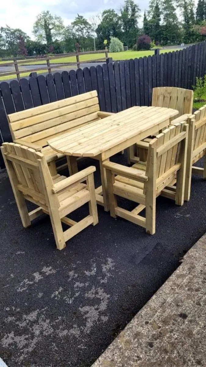 Handmade Table and Chairs set (Heavy Dutie) - Image 2