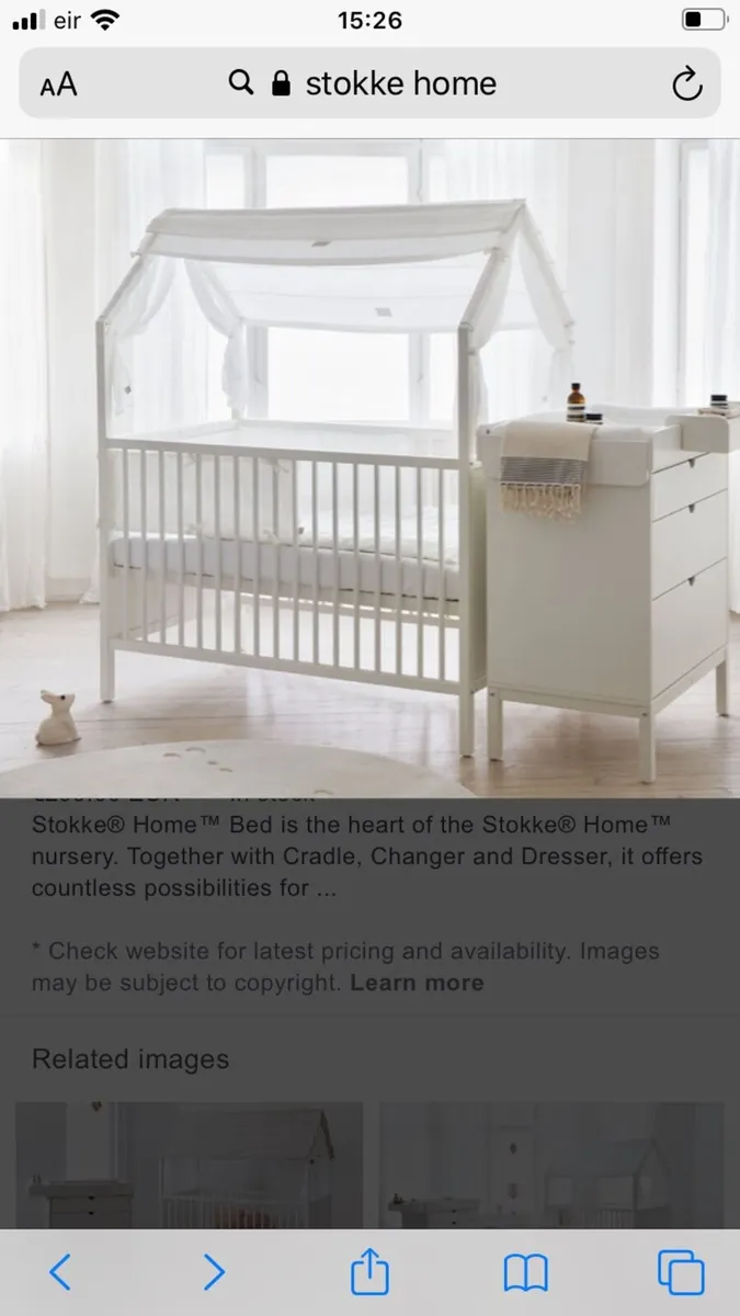 Stokke cot hot sale price