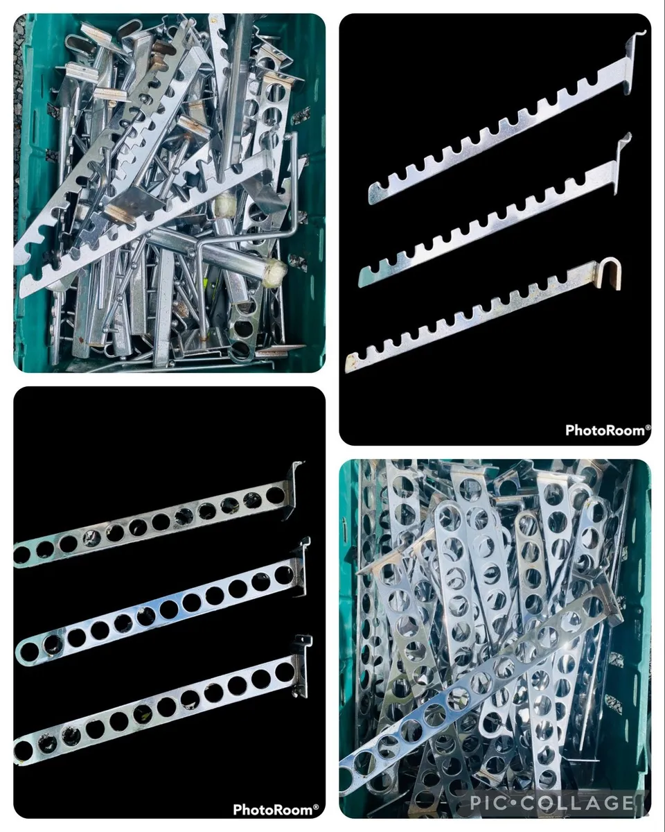 SLAT WALL / PEG BOARD / SLATWALL HOOKS & BARS! - Image 3