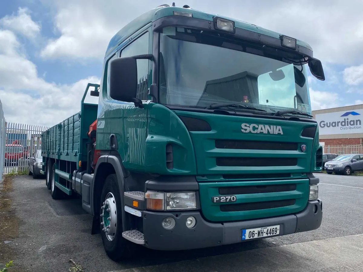 SCANIA P270 RIGID TRUCK WITH CRANE FOR HIRE
