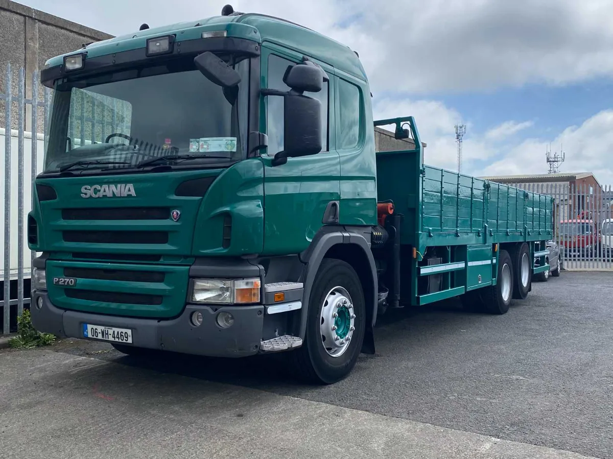 SCANIA P270 RIGID TRUCK WITH CRANE FOR HIRE - Image 2