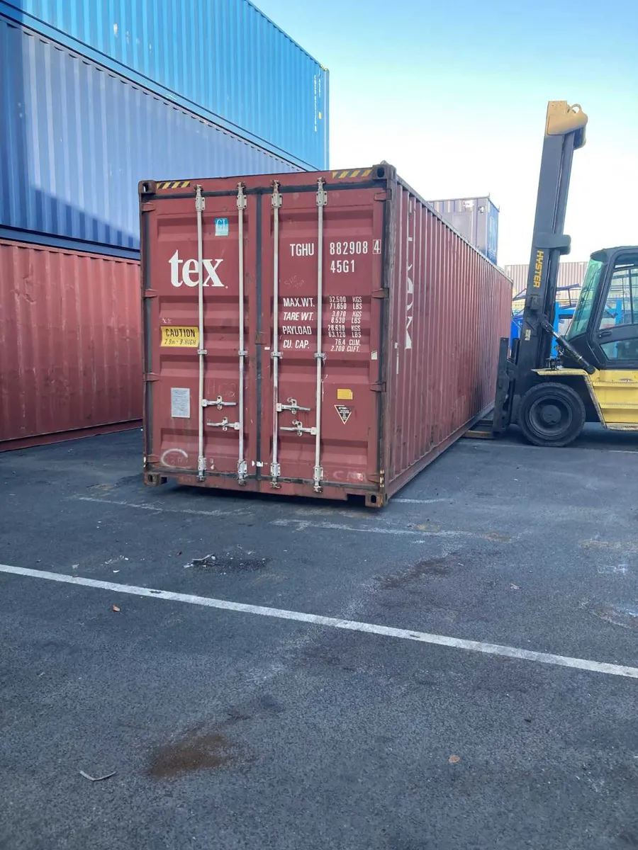 40FT x 8FT USED SHIPPING CONTAINERS/STORES - Image 1