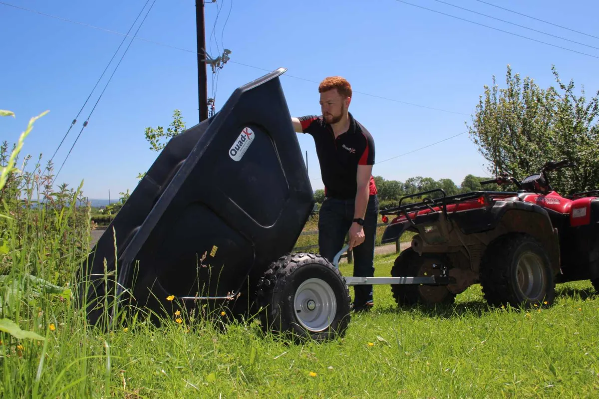 Ride On trailer; Quad tipping trailer