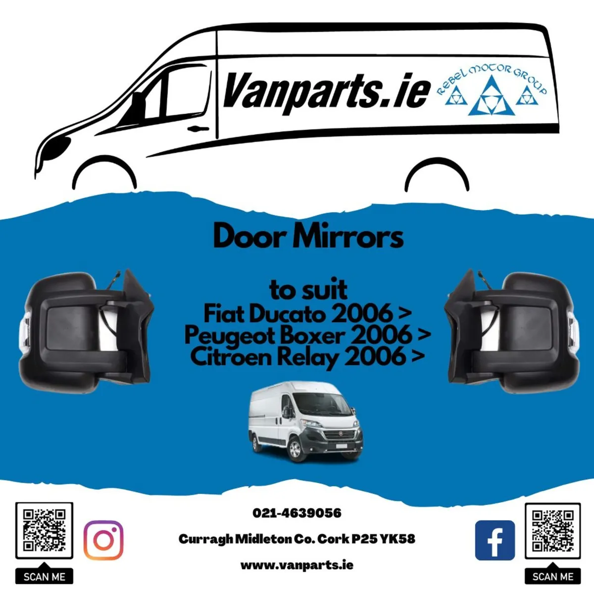 Mirror Backs & Mirror Parts Fiat Ducato 2006> - Image 1