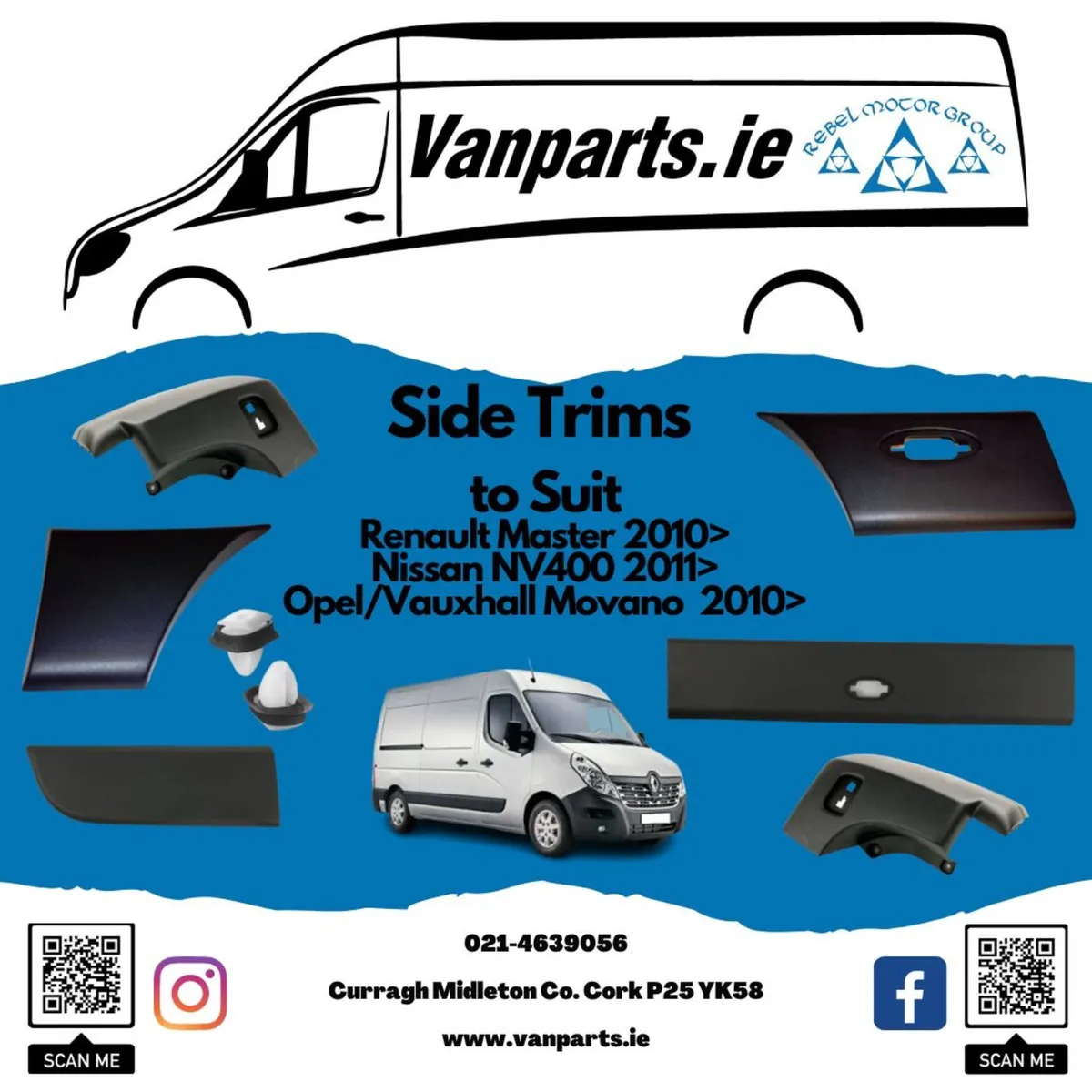 Side Trims for Renault Master/Nissan NV400 - Image 1