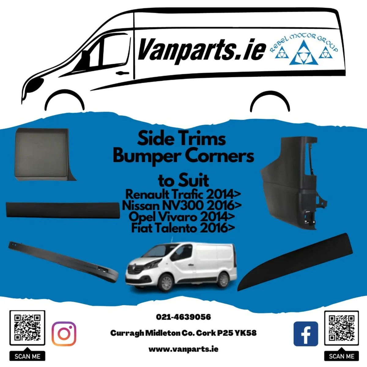 Side Trims For Trafic/NV300/Vivaro/Talento - Image 1