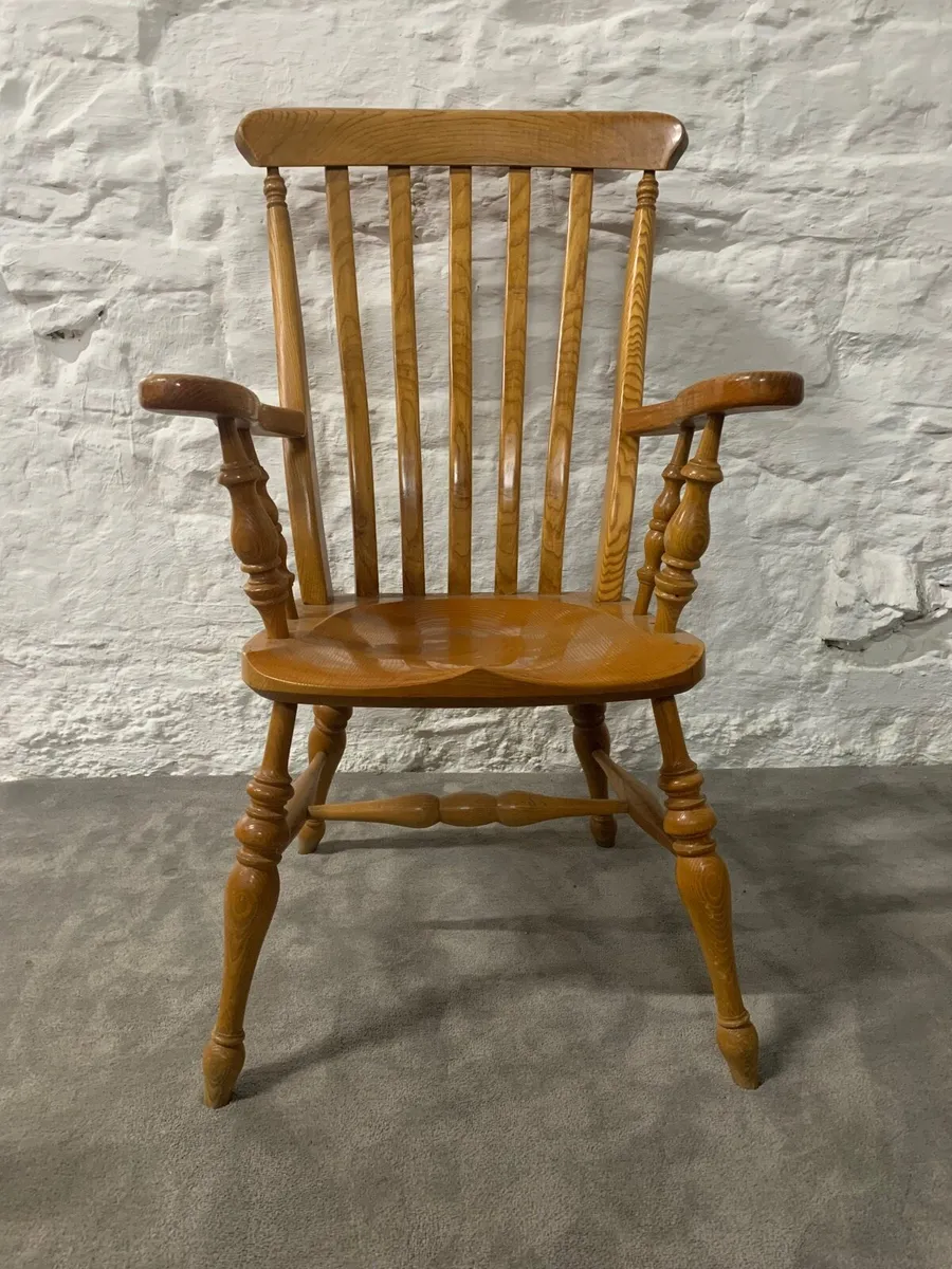 Vintage high back country house armchair. - Image 1